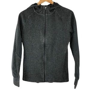 AVIA charcoal zip up performance hoodie, medium